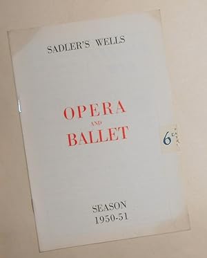 Seller image for Sadler's Wells Theatre Ballet at Sadler's Wells - Programme January 2nd 1951 - Facade - Tritsch-Tratsch - Sea Change - Pas de Trois - La Fete Etrange - for sale by David Bunnett Books