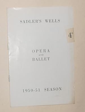 Seller image for Sadler's Wells Theatre Ballet at Sadler's Wells - Programme June 9th 1951 - Pineapple Poll - Jota Toledana - Pas de Trois - Harlequin in April - Khadra for sale by David Bunnett Books
