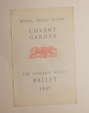 Imagen del vendedor de Royal Opera House, Covent Garden - The Sadler's Wells Ballet - Programme 19th November 1947 - Nocturne - Checkmate - Hamlet a la venta por David Bunnett Books