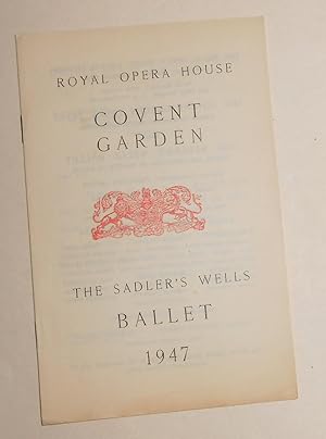 Image du vendeur pour Royal Opera House, Covent Garden - The Sadler's Wells Ballet - Programme Matinee March 8th 1947 - Le Lac Des Cygnes mis en vente par David Bunnett Books