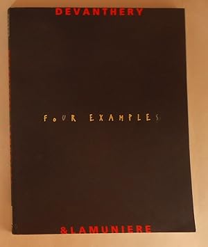 Seller image for Devanthery & Lamuniere - Four Examples (Architekturgalerie, Luzern 23 Juni - 28 Juli 1996) for sale by David Bunnett Books