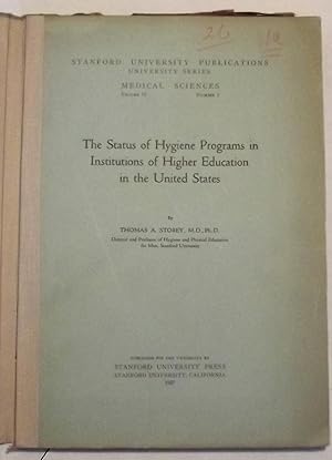 Seller image for The Status Of Hygiene Programs In Institutions Of Higher Education In The United States for sale by Lola's Antiques & Olde Books