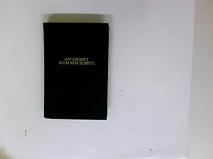 Imagen del vendedor de Das letzte Kapitel Knut Hamsun. [Aus d. Norweg. bertr. u. neu durchges. von Erwin Magnus], [Knaurs Standard-Bnde] a la venta por Antiquariat Buchhandel Daniel Viertel