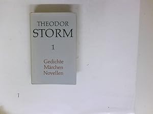 Bild des Verkufers fr Smtliche Werke in vier Bnden Teil 1., Gedichte, Mrchen und Spukgeschichten, Novellen zum Verkauf von Antiquariat Buchhandel Daniel Viertel