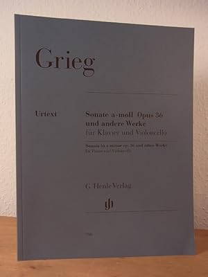 Seller image for Sonate a-moll Opus 36 und andere Werke fr Klavier und Violoncello. Urtext for sale by Antiquariat Weber