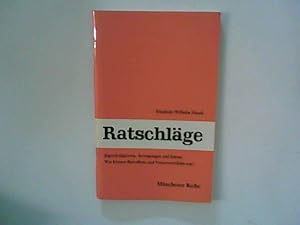 Bild des Verkufers fr Ratschlge - Jugendreligionen, -bewegungen und Sekten , was knnen Betroffene und Verantwortliche tun?. Mnchener Reihe zum Verkauf von ANTIQUARIAT FRDEBUCH Inh.Michael Simon