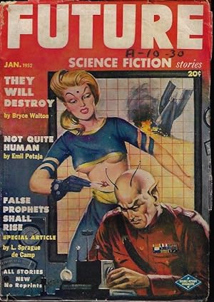 Imagen del vendedor de FUTURE Science Fiction: January, Jan. 1952 a la venta por Books from the Crypt