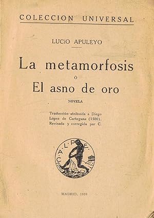 Seller image for LA METAMORFOSIS O EL ASNO DE ORO for sale by Librera Torren de Rueda