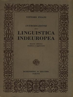 Seller image for Introduzione alla linguistica indeuropea for sale by Librodifaccia