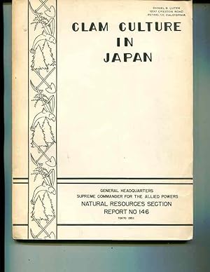 Seller image for Clam culture in Japan (Leaflet) for sale by Orca Knowledge Systems, Inc.