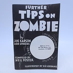 Seller image for Further Tips on Zombie for sale by Shelley and Son Books (IOBA)