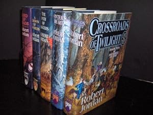 Seller image for The Wheel of Time 5 Book Set: Lord of Chaos/A Crown of Words/The Path of Daggers/Winter's Heart/Crossroads of Twilight Volumes 6-10 (6,7,8,9 & 10) [Hardcover] Unknown for sale by Lakeside Books