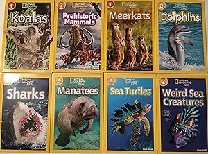 Immagine del venditore per National Geographic Kids Readers 8 Book Set includes: Sharks, Sea Turtles, Weird Sea Creatures, Manatees,Meerkats, Dolphins, Koalas and Prehistoric Mamamals [Paperback] Zoehfeld venduto da Lakeside Books