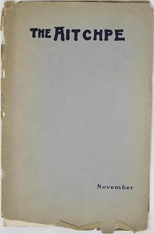 Seller image for The Aitchpe: Volume II, No. 3, November 1907 for sale by Powell's Bookstores Chicago, ABAA