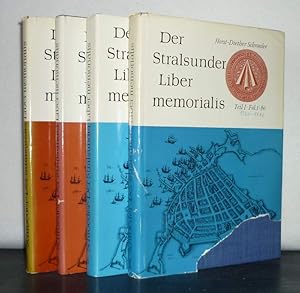 Bild des Verkufers fr Der Stralsunder Liber memorialis. Band 1, 2, 4 und 5. [Bearbeitet von Horst-Diether Schroeder]. (= Verffentlichungen des Stadtarchivs Stralsund, Band 5). Teil 1: Fol. 1-60, 1320-1410; Teil 2: Fol. 61-120, 1410-1422; Teil 4: Fol. 187-240, 1366-1426; Teil 5: Fol. 241-300, 1426-1471. zum Verkauf von Antiquariat Kretzer