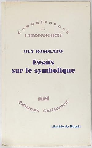 Bild des Verkufers fr Essais sur le symbolique zum Verkauf von Librairie du Bassin