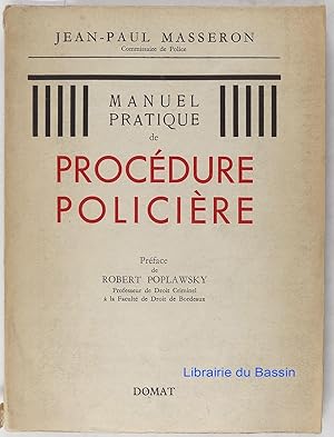 Bild des Verkufers fr Manuel pratique de procdure policire zum Verkauf von Librairie du Bassin