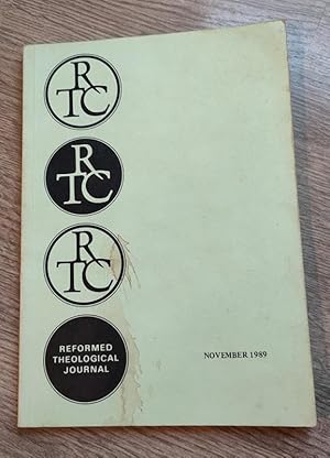 Bild des Verkufers fr Reformed Theological Journal: Volume 5: November 1989 zum Verkauf von Peter & Rachel Reynolds
