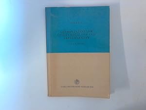 Bild des Verkufers fr German Patent Law Utility Model Law and Trade Mark Law zum Verkauf von ANTIQUARIAT FRDEBUCH Inh.Michael Simon