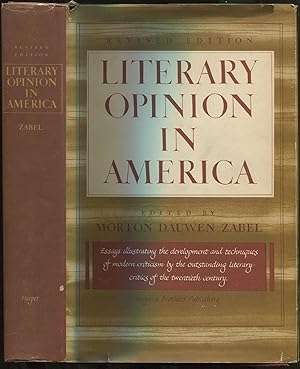 Seller image for Literary Opinion in America: Essays Illustrating the Status, Methods and Problems of Criticism in the United States in the Twentieth Century for sale by Between the Covers-Rare Books, Inc. ABAA