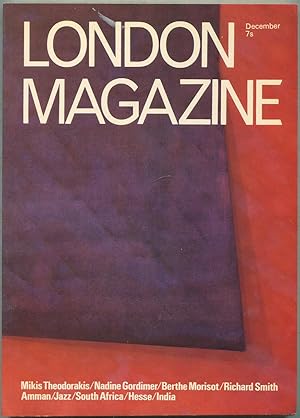 Bild des Verkufers fr The London Magazine: New Series, December 1970, Volume 10, Number 9 zum Verkauf von Between the Covers-Rare Books, Inc. ABAA