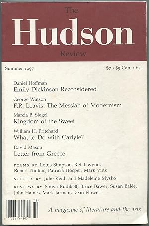 Bild des Verkufers fr The Hudson Review - Volume L, Number 2, Summer 1997 zum Verkauf von Between the Covers-Rare Books, Inc. ABAA