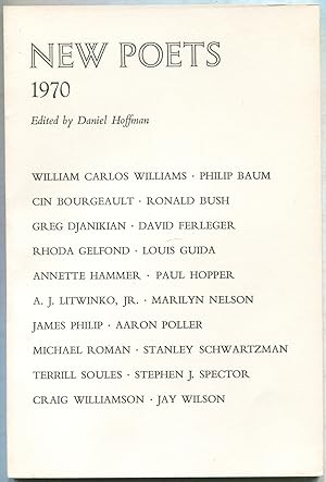 Bild des Verkufers fr New Poets: 1970 zum Verkauf von Between the Covers-Rare Books, Inc. ABAA