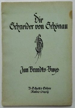 Seller image for Der Schneider von Schnau., Oper in drei Akten. for sale by KULTur-Antiquariat