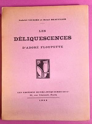 Image du vendeur pour Les Dliquescences. Pomes Dcadents d'Ador Floupette. mis en vente par Librairie Girard-Talec