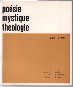 Image du vendeur pour Posie mystique thologie mis en vente par librairie philippe arnaiz