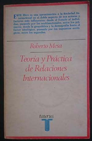 Imagen del vendedor de Teora y prctica de relaciones Internacionales a la venta por Librera Reencuentro