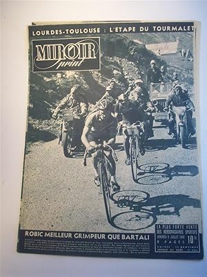 Bild des Verkufers fr Miroir sprint 1948. 9. Juillet 1948. Robic Meilleur Grimpeur que Bartali. 8. Etappe: Lourdes - Toulouse. Tour de France zum Verkauf von Adalbert Gregor Schmidt