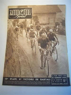 Bild des Verkufers fr Miroir sprint 1948. Nr. 113. 19. Juillet 1948. 15e Etape 6e Victoire de Bartali. 15. Etappe: Aix-les-Bains - Lausanne (CH Tour de France zum Verkauf von Adalbert Gregor Schmidt