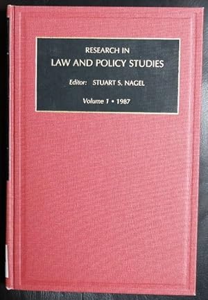 Seller image for Research in Law and Policy Studies: A Research Annual 1987 for sale by GuthrieBooks