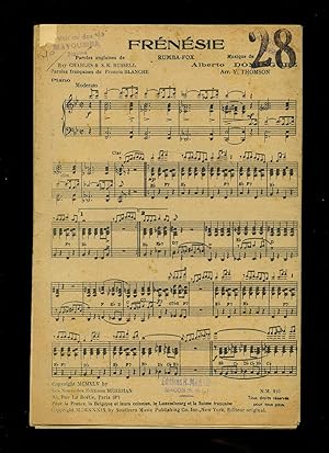 Seller image for Frnsie (Rumba Fox) | Mayouba (Biguine) [Musicians Vintage French Piano Sheet Music] + Individual Sheets Of Music For Parts of the Orchestra for sale by Little Stour Books PBFA Member