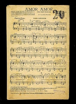 Seller image for Amor Amor (Fox Trot Beguine) [Musicians Vintage French Piano Sheet Music] + Individual Sheets Of Music For Parts of the Orchestra for sale by Little Stour Books PBFA Member