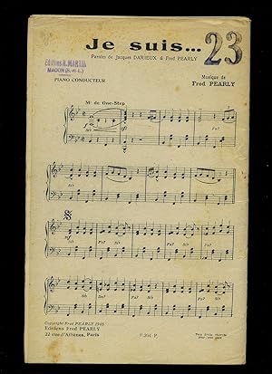 Seller image for Je Suis (One Step) | Quel coq on a (Fox Trot) [Musicians Vintage French Piano Sheet Music] + Individual Sheets Of Music For Parts of the Orchestra for sale by Little Stour Books PBFA Member