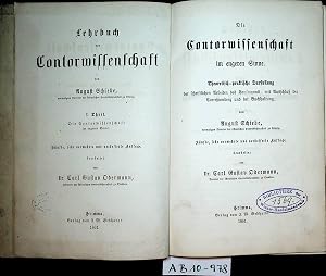 Seller image for Die Contorwissenschaft im engeren Sinne. Theoretisch - praktische Darstellung der schriftlichen Arbeiten des Kaufmanns, mit Ausschlu� der Correspondenz und der Buchhaltung. (= Lehrbuch der Contorwissenschaft 1. Teil) for sale by ANTIQUARIAT.WIEN Fine Books & Prints
