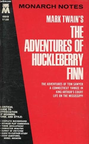 Imagen del vendedor de MARK TWAIN'S THE ADVENTURES OF HUCKLEBERRY FINN, And Other Works a la venta por Le-Livre