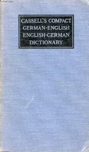 Bild des Verkufers fr THE NEW ENLARGED GERMAN-ENGLISH, ENGLISH-GERMAN COMPACT DICTIONARY zum Verkauf von Le-Livre