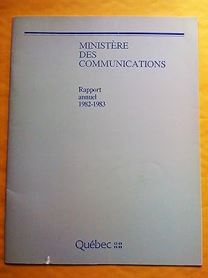 Rapport annuel 1982-1983