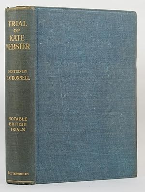 Image du vendeur pour TRIAL OF KATE WEBSTER mis en vente par Kay Craddock - Antiquarian Bookseller