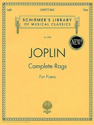 Bild des Verkufers fr Joplin - Complete Rags for Piano : Schirmer Library of Classics Volume 2020 Piano Solo zum Verkauf von AHA-BUCH GmbH