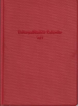 Seller image for Kulturpolitischer Kalender - Teil 1. Kleine Bcherei des Klubarbeiter. Nr. 5 for sale by Kirjat Literatur- & Dienstleistungsgesellschaft mbH