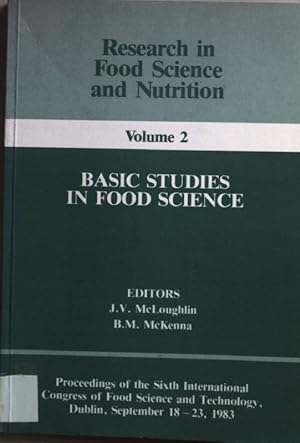 Immagine del venditore per Basic Studies in Food Science. venduto da books4less (Versandantiquariat Petra Gros GmbH & Co. KG)