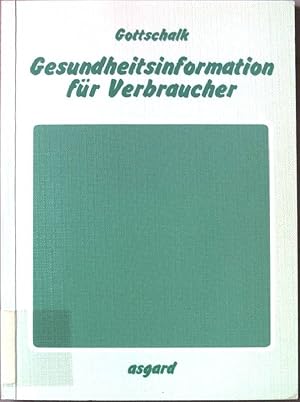 Seller image for Gesundheitsinformation fr Verbraucher : ein Forschungsbericht aus der Universitt Stuttgart-Hohenheim. Institut fr Haushalts- und Konsumkonomik. for sale by books4less (Versandantiquariat Petra Gros GmbH & Co. KG)