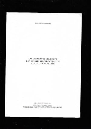 Seller image for DONACIONES DEL OBISPO DON AGUSTIN RUBIN DE CEBALLOS A LA CATEDRAL DE JAEN - LAS for sale by Desvn del Libro / Desvan del Libro, SL
