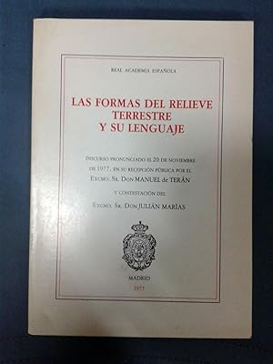 LAS FORMAS DEL RELIEVE TERRESTRE Y SU LENGUAJE. Discurso