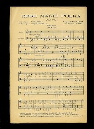 Seller image for Rose Marie Polka (Fox Gai) [Musicians Vintage French Sheet Music Comprising Individual Sheets Of Music For Parts of the Orchestra: Guitar, 2nd B flat Tenor Sax, 1st Alto Sax, 1st Trombone, 1st Violin, 3rd B flat Trumpet, Bass, Accordion for sale by Little Stour Books PBFA Member