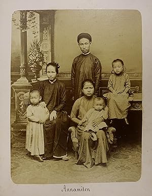 Annamiten. Originalfotografie (Albumin auf Karton mit handschr. Bildtitel). Saigon, Émile Gsell (...